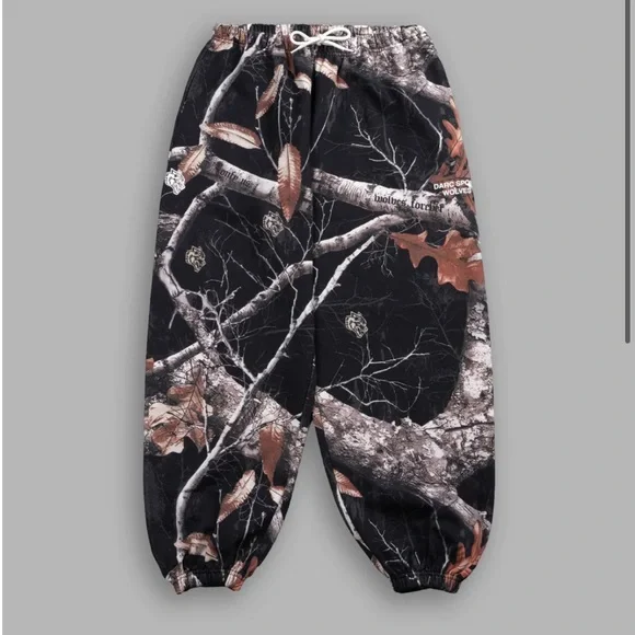 DARC SPORT WOLVES LOUNGER SWEAT PANTS IN DARC WOODLAND CAMO - Picture 1 of 11